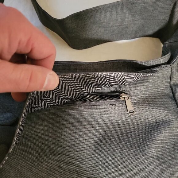 OGIO Brooklyn Crossbody Tablet Purse Dark Gray Shoulder Bag - Picture 10 of 13